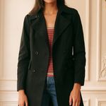 Donna Karan  Signature Women's‎ Black Longline Double-Breasted Trench Coat US 4 Photo 7