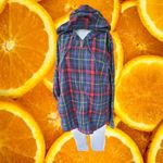 L.L. Bean Relaxed Fit Full Zip Plaid Flannel Hooded Lightweight Jacket Size L Red Size L Photo 8
