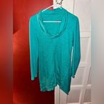 Neon Buddha Teal Green Cowlneck Tunic Hoodie Size XS Photo 9