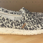Hey Dude  Womens Misty Woven Cheetah Grey Slip‎ On Shoes Light Weight Size 6 Photo 0
