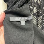 Julia Jordan NEW Lace Illusion Flutter Sleeve Black Jumpsuit Size 12 woman’s Photo 6