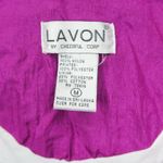 Lavon Vintage 80s Paisley Purple Windbreaker Jacket Photo 4