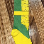 Marvel Womens Socks Knee High Shoe Size‎ 4-10 Yellow Green Loki Thor NEW  Comics Photo 0