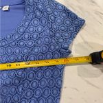 Isaac Mizrahi  Royal Blue Textured Blouse Photo 7