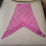 Coach  Purple Signature Silk Scarf Wrap Tie 56"x 10.5" Photo 1