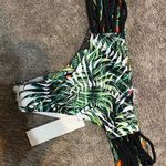 NWT REVERSIBLE Hawaiian print bikini set Green Size L Photo 4