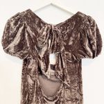 Urban Outfitters NWT Kimchi Blue Jill Velour Dress in Brown Size Medium Photo 8