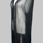 White House | Black Market Whbm Black Sheer Long Cardigan Photo 2