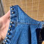 Silver River Studded Denim Jean Vest Crop XL Blue Photo 4