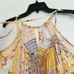 Rachel Zoe Bellini Halter Top Boho Hippy Size Medium Tank Patchwork Peplum Photo 3