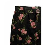 Wild Fable New Mini Skirt Size 4 Small Corduroy Floral Black Pink Green Cotton Photo 2
