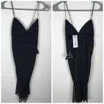 Rare London  Black Lace Hem Dress NEW Photo 1