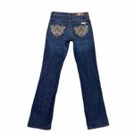 Free People  We The People Straight Leg Dark wash Jeans Embellished Size 25 Photo 2
