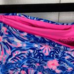 Lilly Pulitzer Luxletic Weekender Mid Rise Legging Blue Peri Takin It Easy Sz.M Photo 7