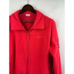 Columbia Women’s  2X Bright Red Fleece Zip-Up Photo 1