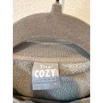 Aritzia tna Cozy Crewneck Cropped Sweatshirt Size XL Gray Photo 1