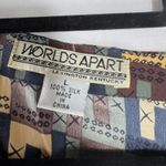 Worlds Apart Lexington Kentucky Silk Sleeveless Button Down Top Brown Size L Photo 1