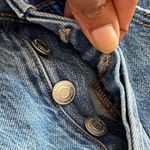 Aeropostale  | 90s Button Fly High Rise Cut-off Blue Denim Shorts Sz 6 Photo 3