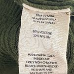 Soft Surroundings  Green Ribbed Long Sleeve Full Front Zipper Jacket, Size Large Photo 4