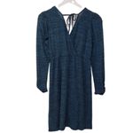 Band of Gypsies  Gemme Long Sleeve Faux Wrap Metallic Dress M NEW Photo 5