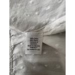 Sonoma  White Textured Swiss Dot Button Front Midi Dress Women XL Ruffle Sleeves Photo 6