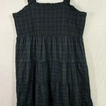 NEW Plus Size J.Crew Green Tartan Plaid Smocked Tiered Poplin Midi Dress Size 3X Photo 0