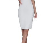 Karl Lagerfeld NWT  White Sleeveless Dress with diamond bow embellishment. Size 6 Photo 0