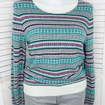 Talbots  Fair Isle Wool Blend Multicolor Sweater Large‎ Long Sleeve Pullover Photo 0