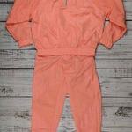 Ocean Pacific Vtg OP  Neon Orange Peach Windbreaker Track Suit‎ Jacket Pants sz S Photo 0