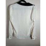 ZARA  Contrast Collar Crepe Shirt Size XS Photo 5