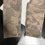 Current/Elliott Silverlake Camo Denim Jeans Zippered Hem Moto Olive Green Tan 29 Photo 8