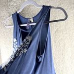 Alya Womens Tops Size M Soft Floral Embroidered Cutout V-Neck Tank Photo 4