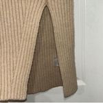 Sophie Rue  Tan Mock Neck Ribbed
Sweater(Size Medium) Photo 5