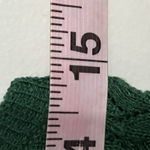 ZARA Green Knit Tank Top Textured Pattern With Front Buttons Size Medium Photo 5