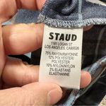 STAUD  Women’s Pirouette Pants Kick Flare Contemporary French Blue Mega Plaid S Photo 8