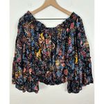 Free People  Floral Printed Spirit Off Shoulder Top Size Small Photo 3