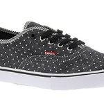 Levi's  Maddy Black White Polka Dot Sneakers 6 Photo 0