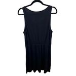 H&M Black Sleeveless Jersey Tank Fit & Flare Dress Elastic Waistline NWOT Large Photo 9