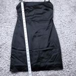Babaton READ  Aritzia Passion Satin Sleeveless Bodycon Mini Dress Black Size 6 Photo 9