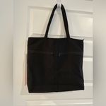 Embroidered Tote Bag Black Pink Brown Photo 4