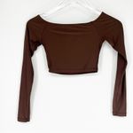 Aerie Smoothez‎ by  Off the Shoulder Top XS Brown Photo 2