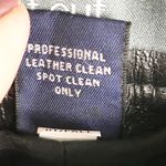 Gap Vintage Y2K 2000s Boot Cut Genuine Leather Black Pants Bikercore Size 2 Photo 7