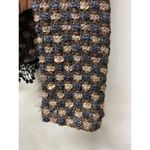 Saint Gil Blazer Jacket Women S Semi Sheer Faux Fur Woven Crochet Lace Ruffle‎ Black Photo 5