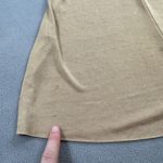 NWT Zara Trafaluc Mini Dress Women Size S Tan Brown Eagle Embroidered Sleeveless Photo 6