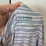 Talbots Haven Well Within Grey & Blue Stripe Cinched Waist T-Shirt Dress Photo 4