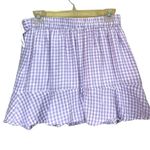 Sim & Sam  Purple Gingham Crop Top & Skirt Set Photo 3