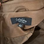 Coffee Shop Junior's Brown Faux Leather Fringe Moto Jacket Size L Photo 7