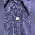 Vintage 90s Mickey Mouse Unlimited Corduroy Embroidered Western Shirt Cowgirl Blue Size M Photo 12