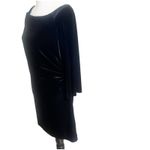 Boston Proper Muse For Velvet Black Ruched Dress Sz 12 Holiday Party Whimsygoth Photo 3