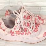Nobull Pink and White Floral Sneakers with Cushioned Sole Cherry Ripstop 8.5 Photo 0